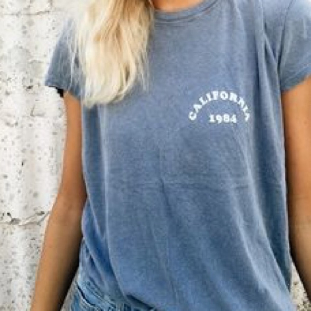 BRANDY MELVILLE Blue California 1984 Graphic Tee
